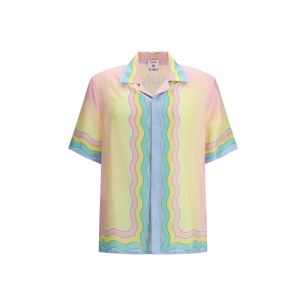 Multicolor Silk Pattern Shirt - TIZZIL