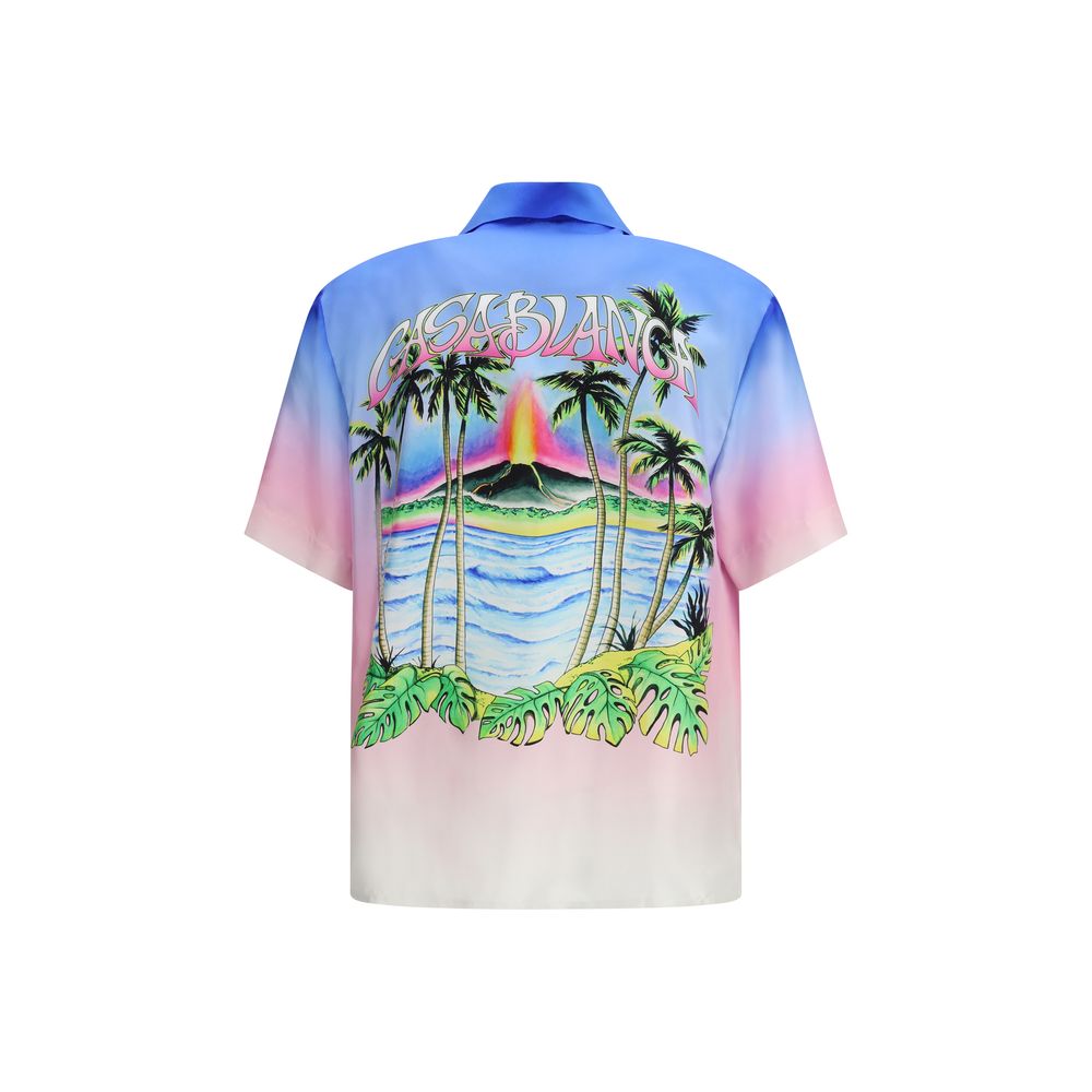 Multicolor Silk Pattern Shirt - TIZZIL