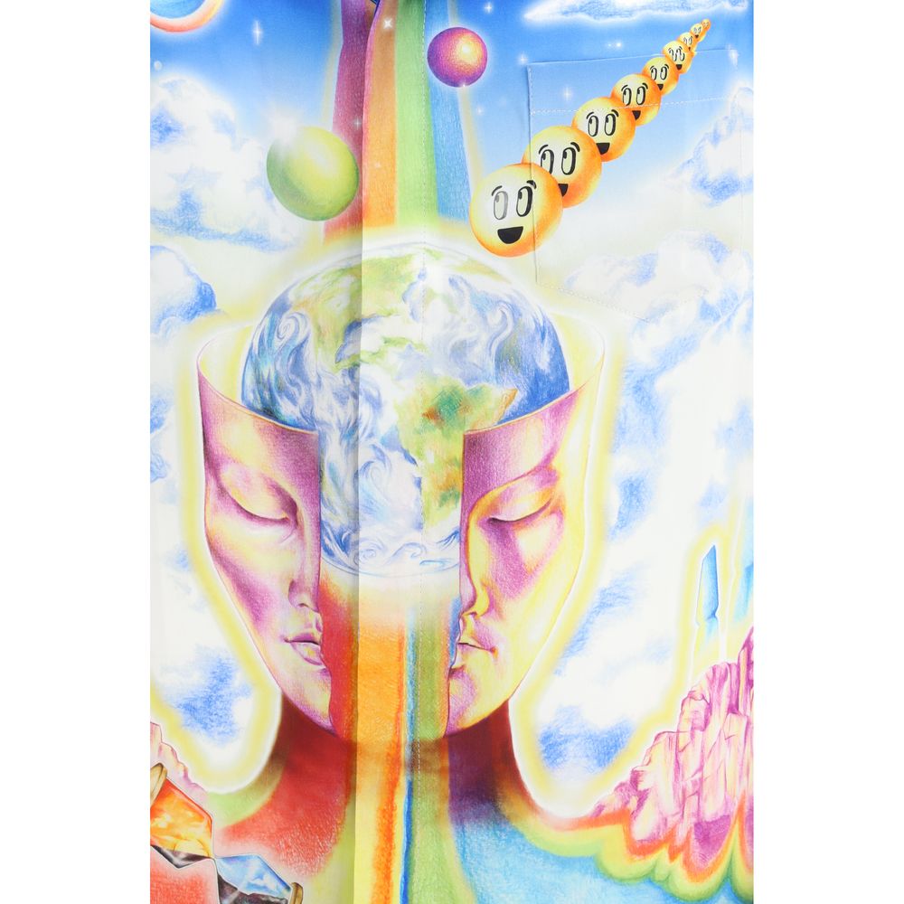 Multicolor Silk Pattern Shirt - TIZZIL