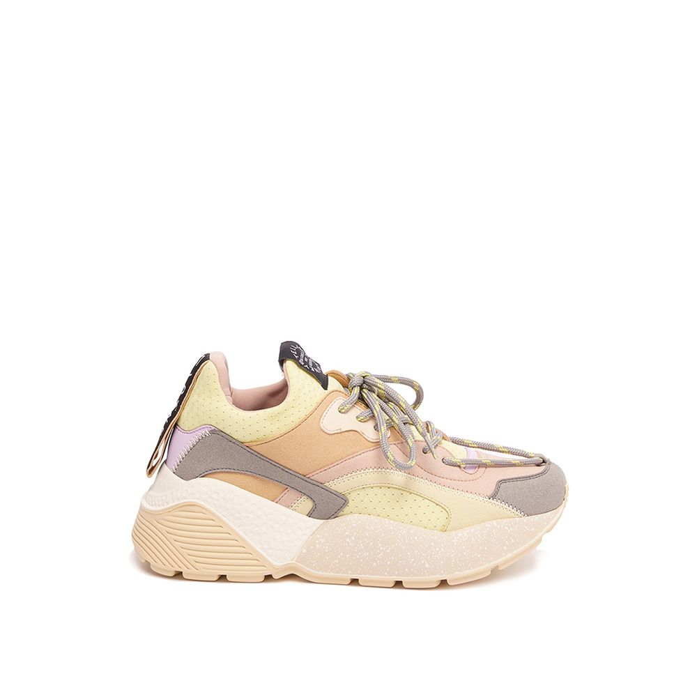 Multicolor Vegan Leather Chunky Sneakers - TIZZIL