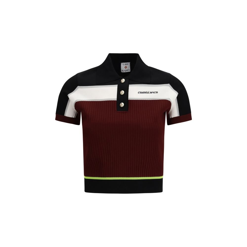 Multicolor Viscose Polo Shirt - TIZZIL