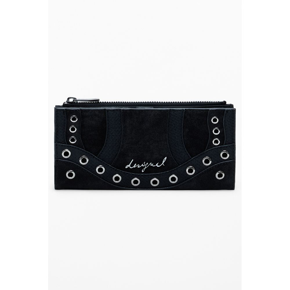 Nero Poliuretano Women Wallet - TIZZIL