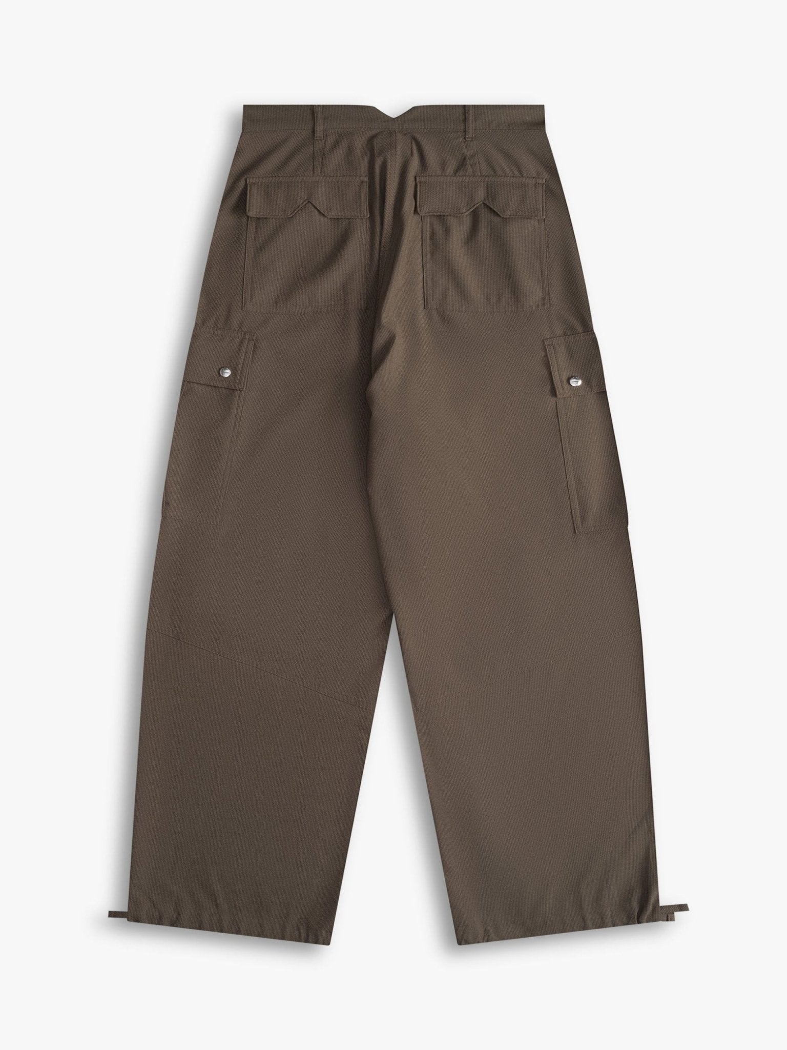 Olive Linen Cargo Pants - TIZZIL