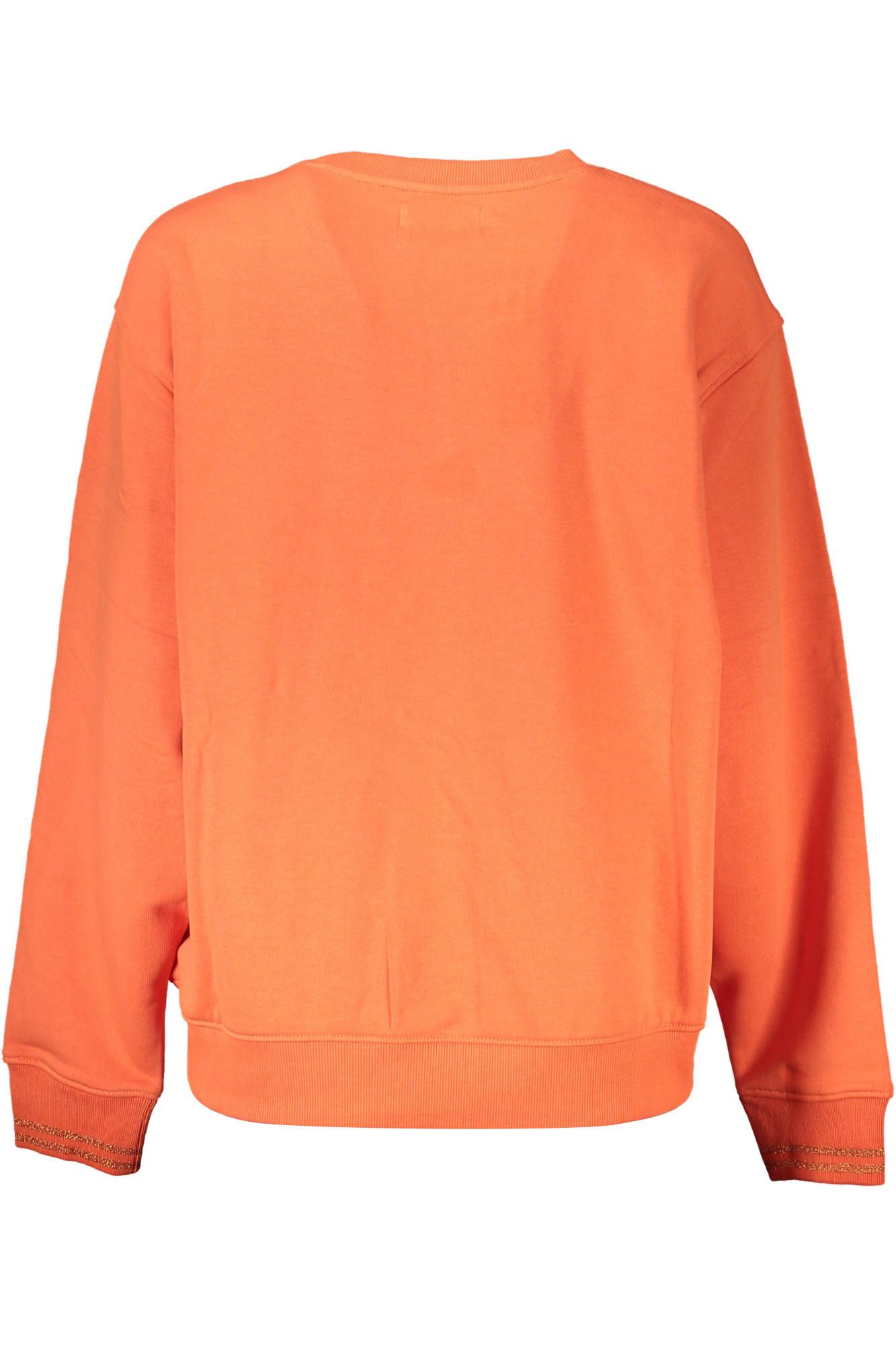 Orange Cotton Sweatshirt - TIZZIL