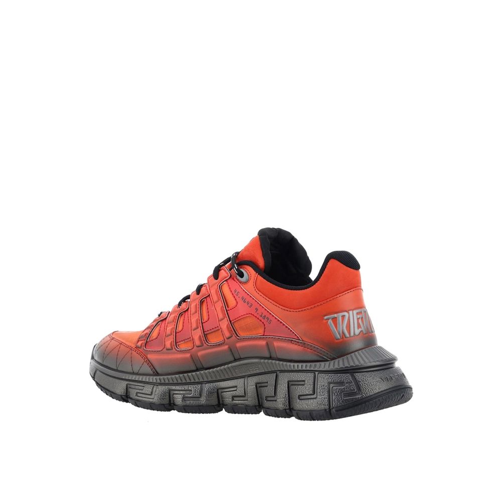 Orange Fabric Athletic Sneakers - TIZZIL