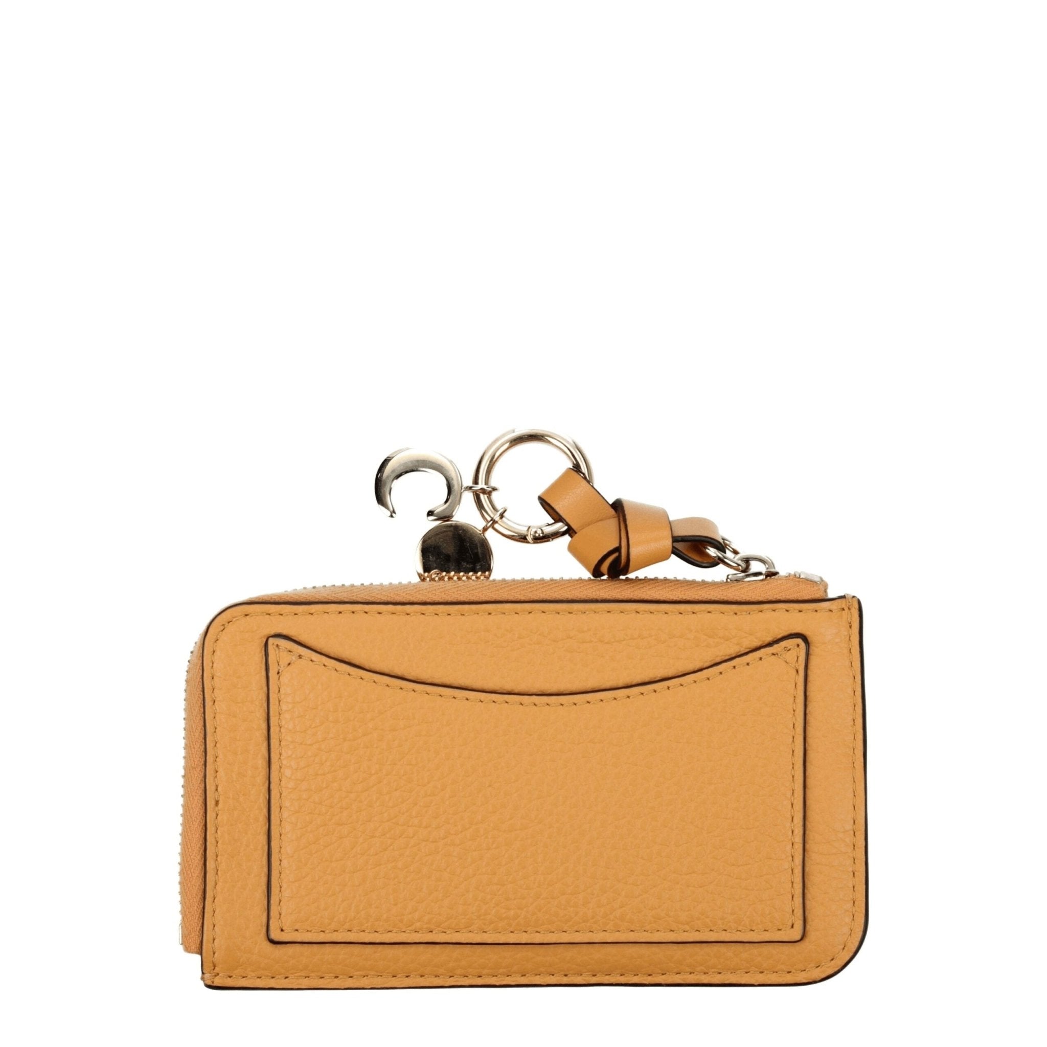 Orange Leather Wallet - TIZZIL