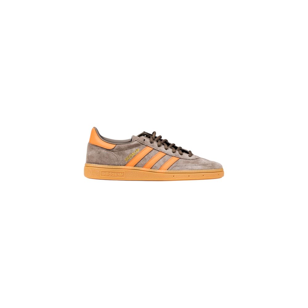 Orange Suede Leather Low Top Sneakers - TIZZIL