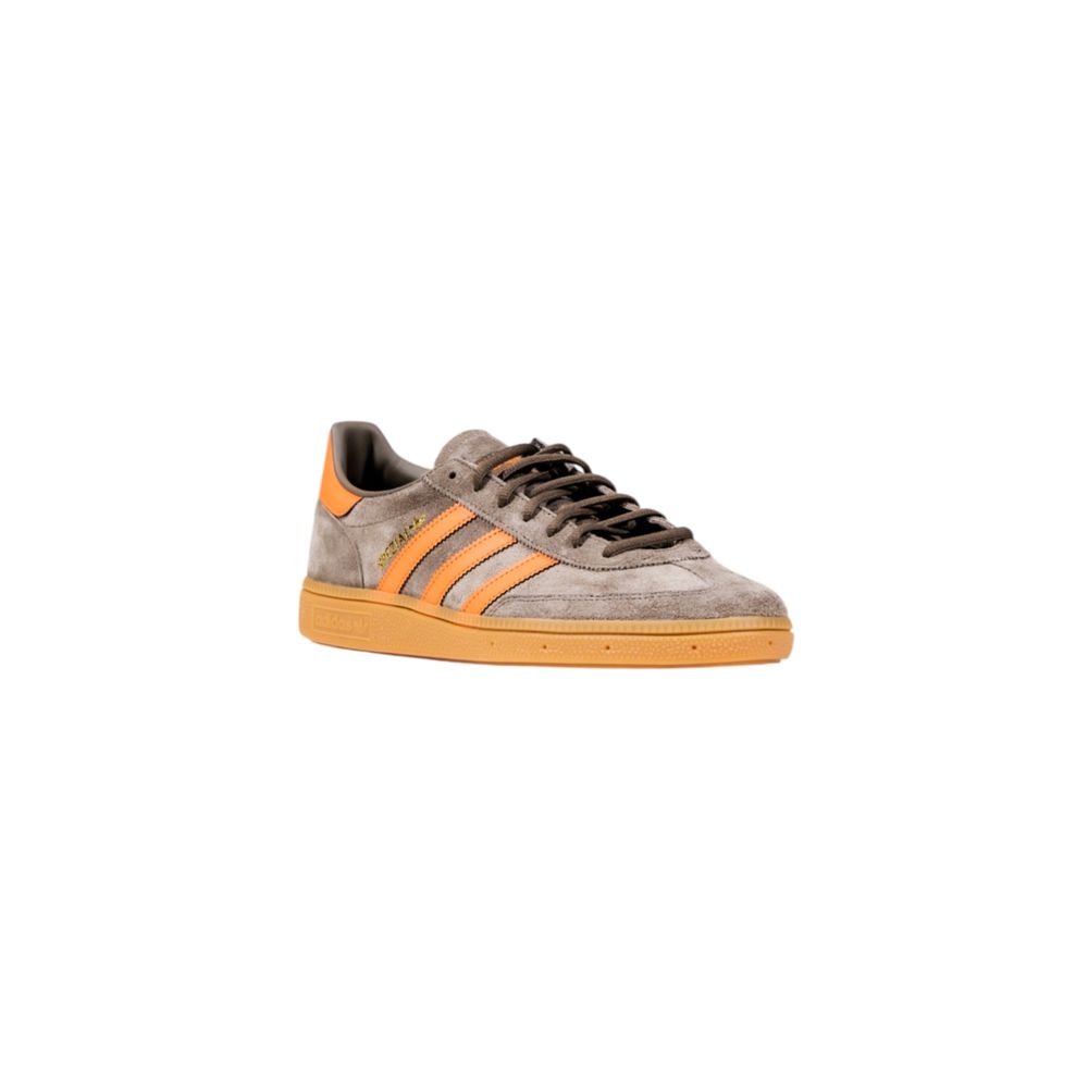 Orange Suede Leather Low Top Sneakers - TIZZIL