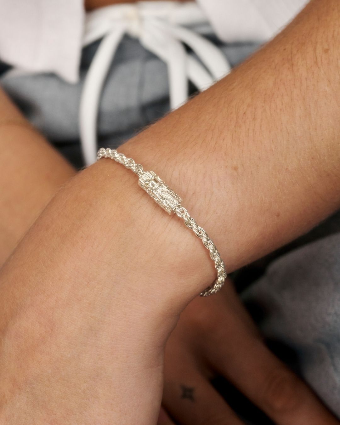 Otak Bracelet - Silver - TIZZIL