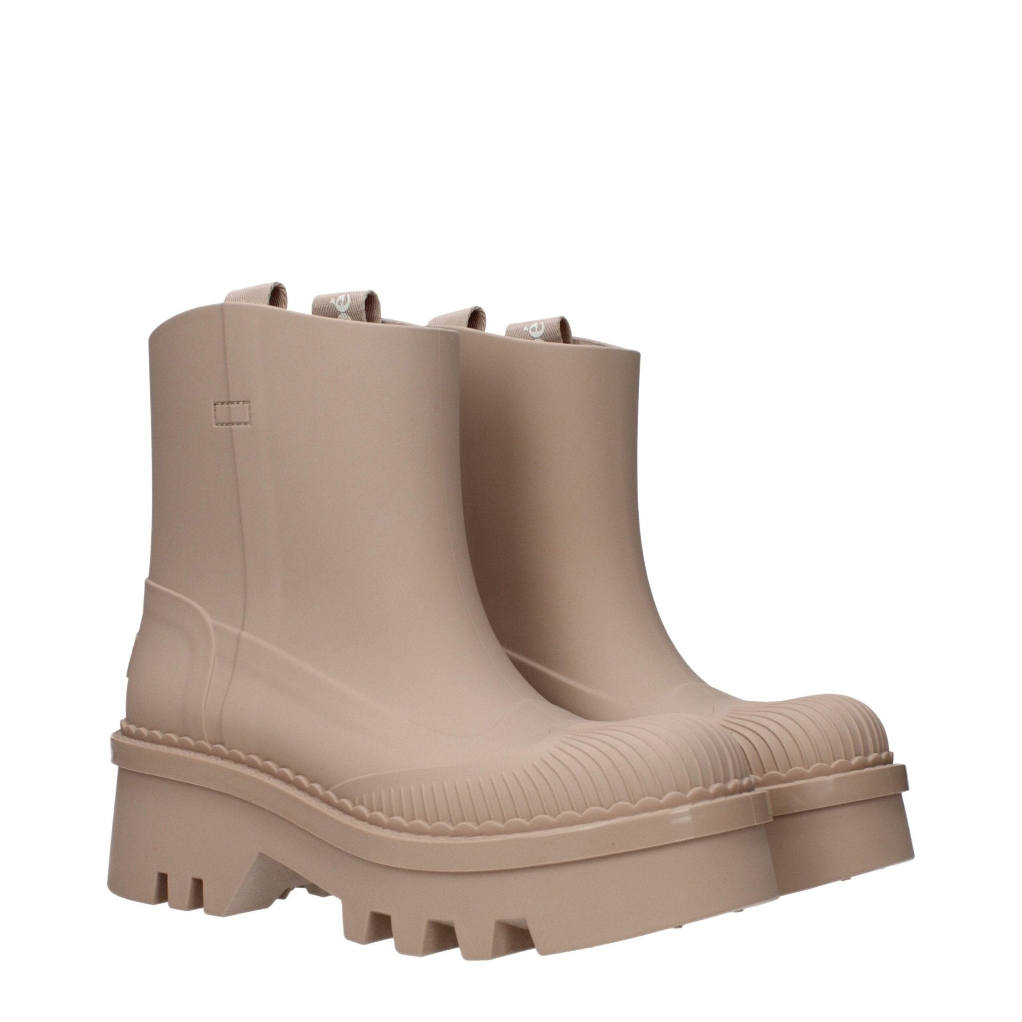 Pink Cotton Ankle Boots - TIZZIL