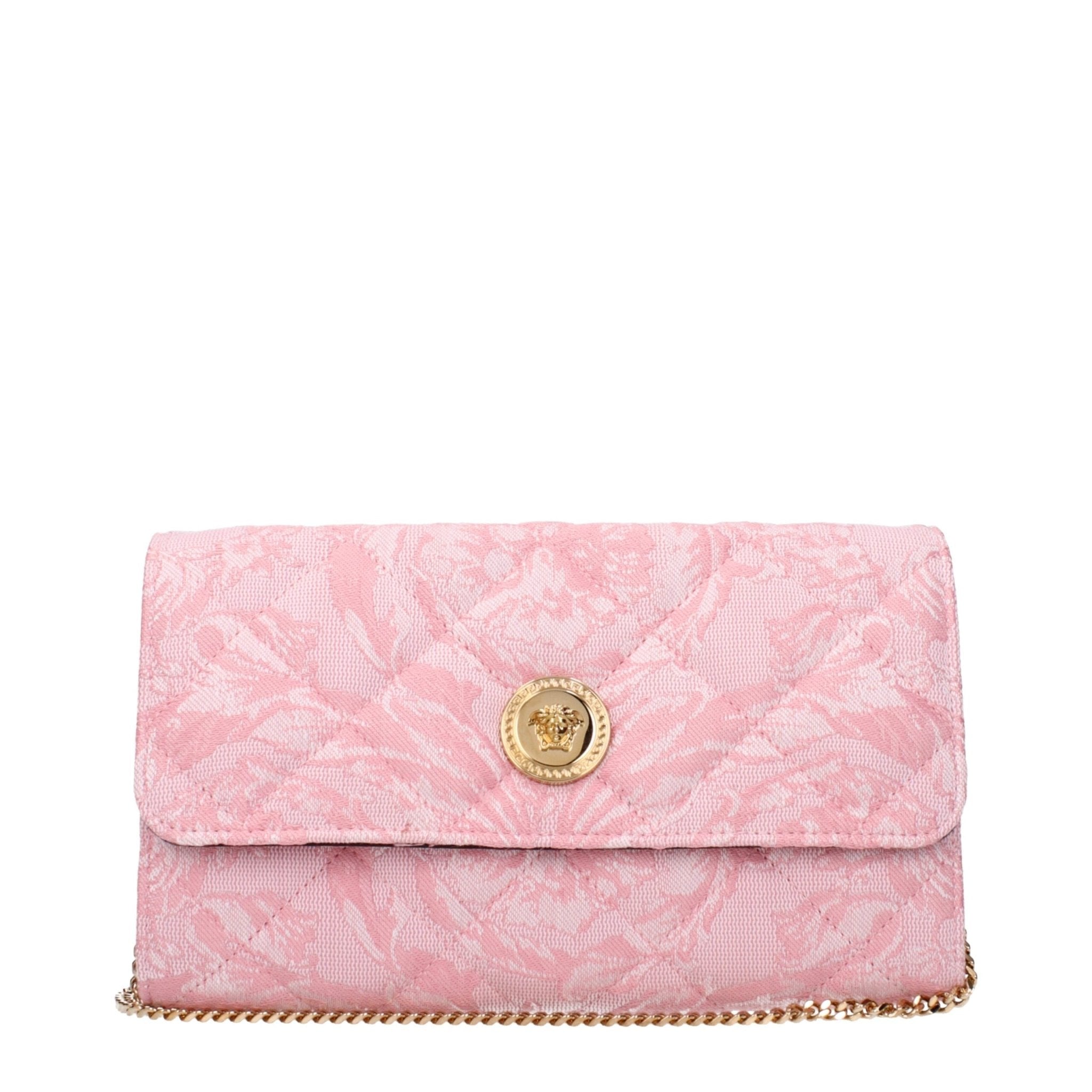 Pink Fabric Clutch Bag - TIZZIL