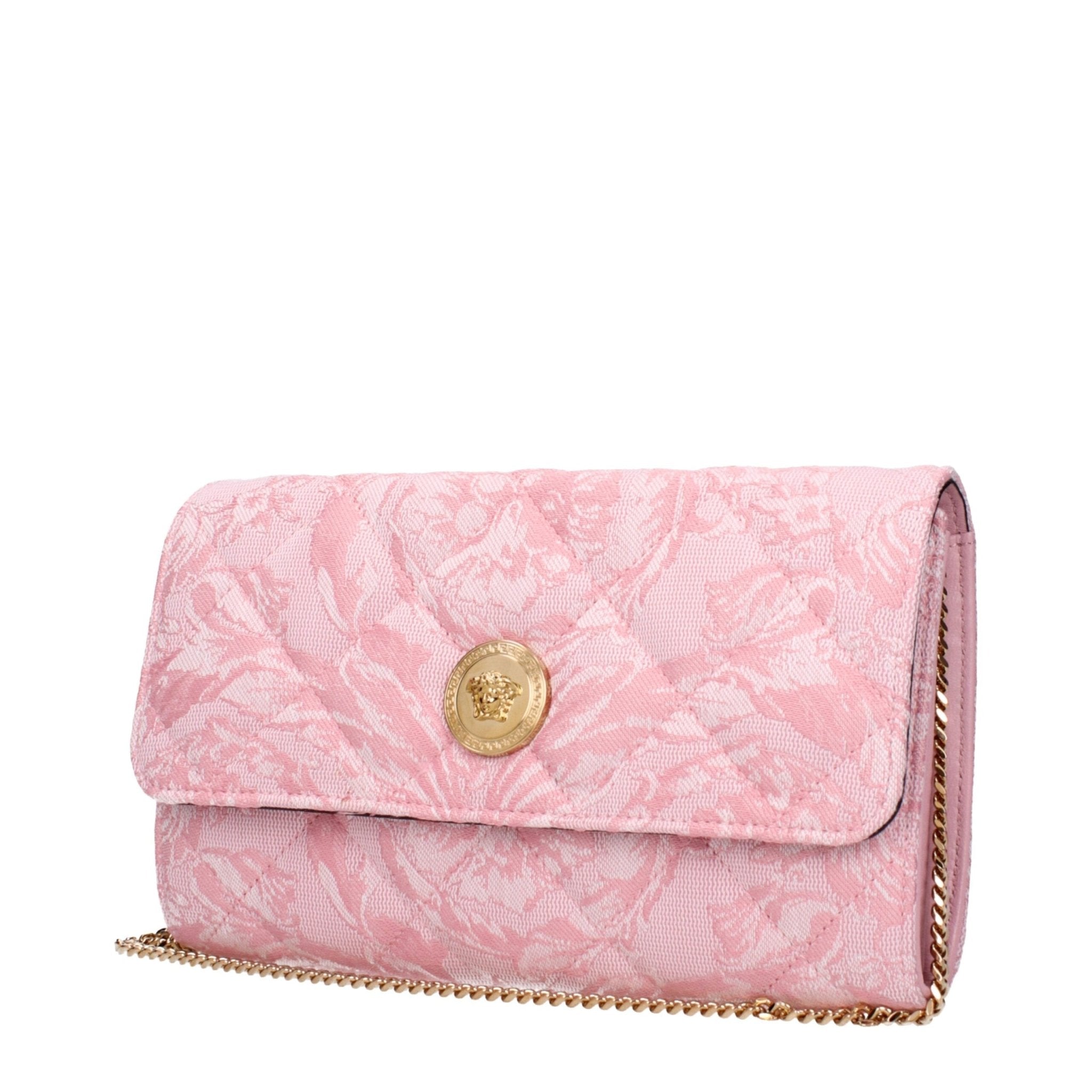 Pink Fabric Clutch Bag - TIZZIL
