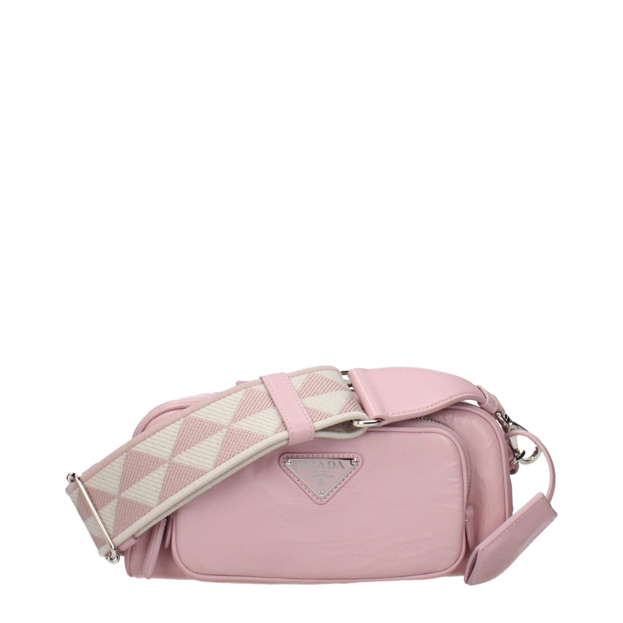 Pink Leather Crossbody Bag - TIZZIL