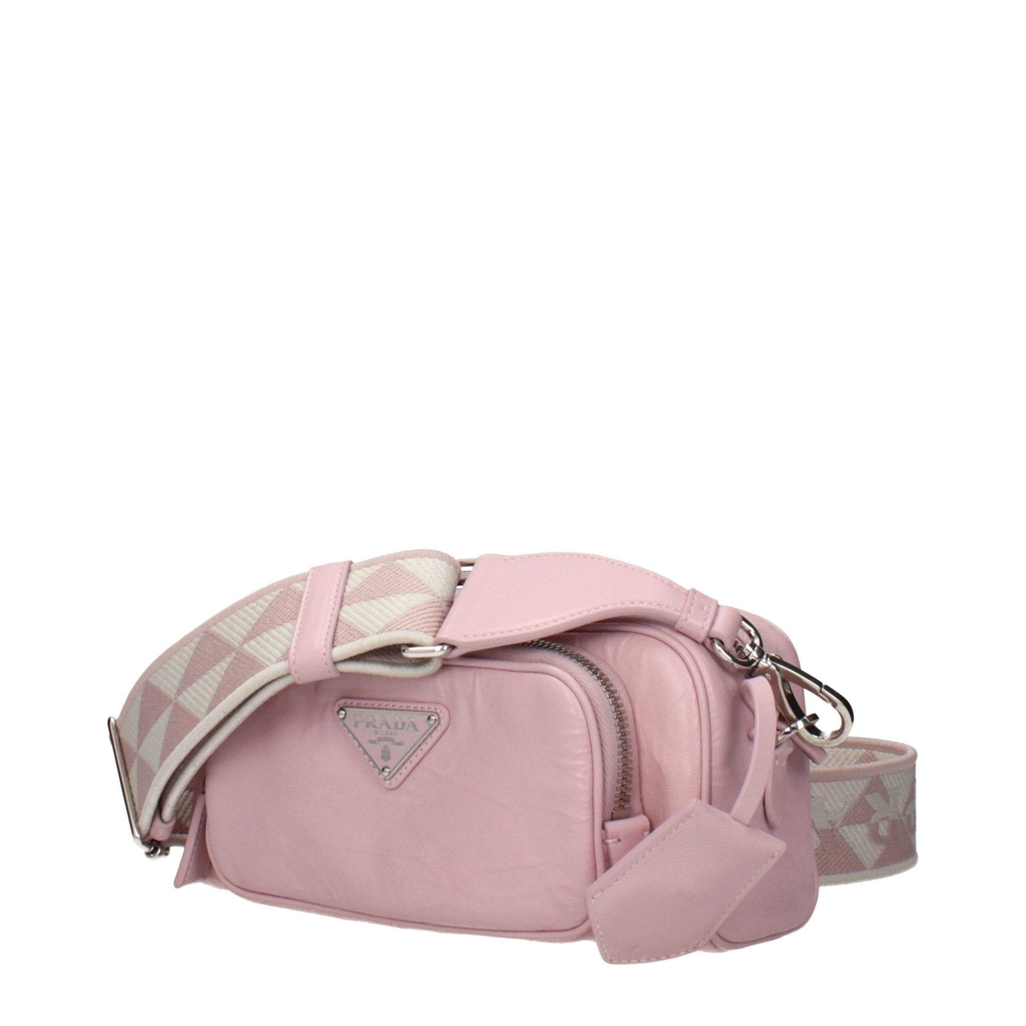 Pink Leather Crossbody Bag - TIZZIL