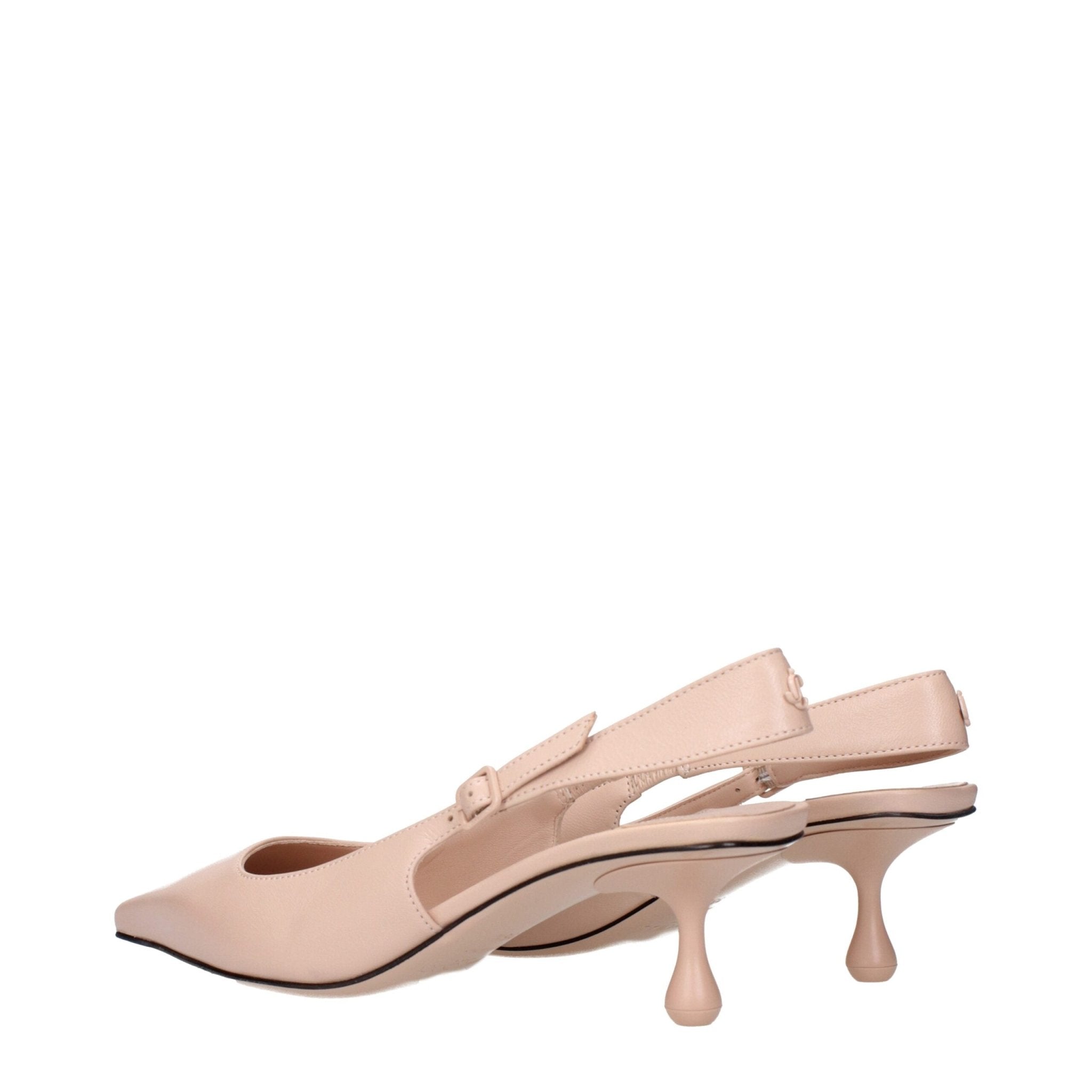 Pink Leather High Heel Pumps - TIZZIL