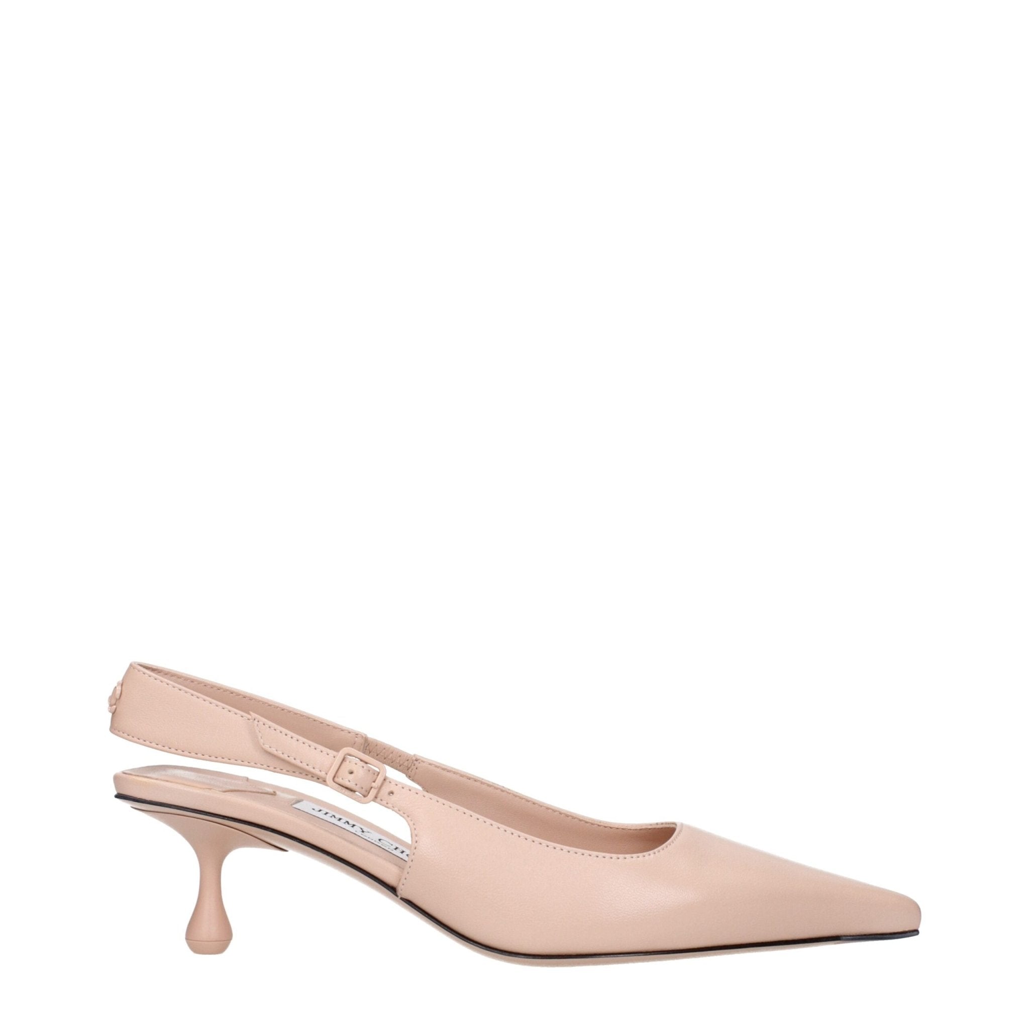 Pink Leather High Heel Pumps - TIZZIL