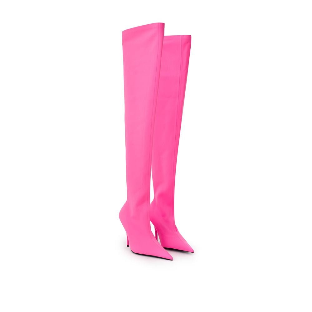 Pink Polyester Boot - TIZZIL