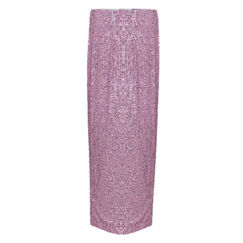 Pink Polyester Long Skirt - TIZZIL