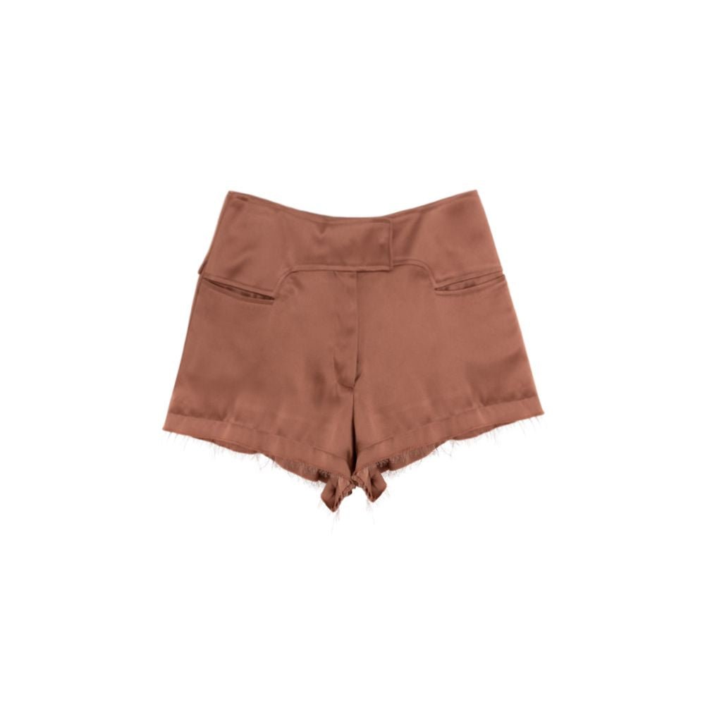 Pink Viscose Shorts - TIZZIL
