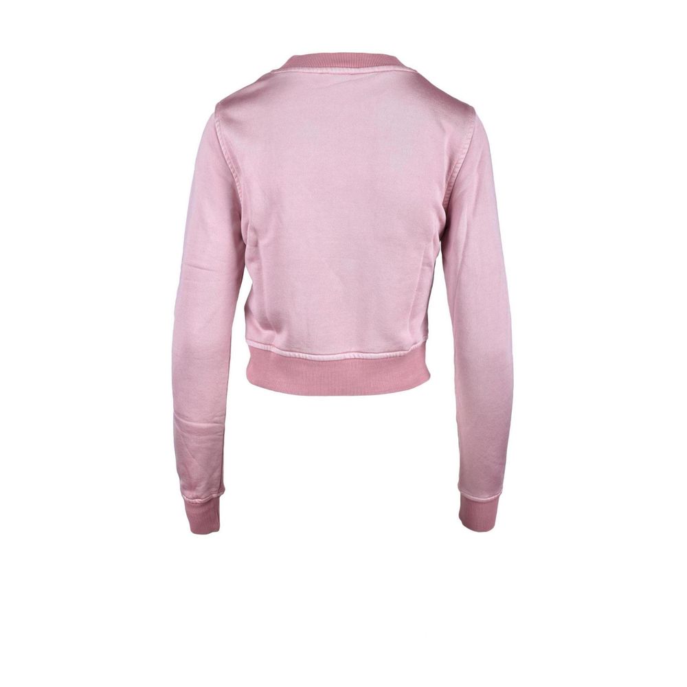Pink Viscose Sweatshirt - TIZZIL