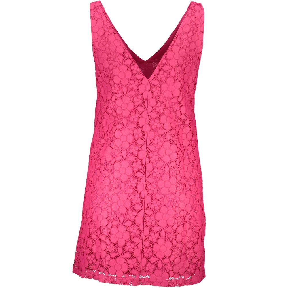 Pink Viscose Women Dress - TIZZIL