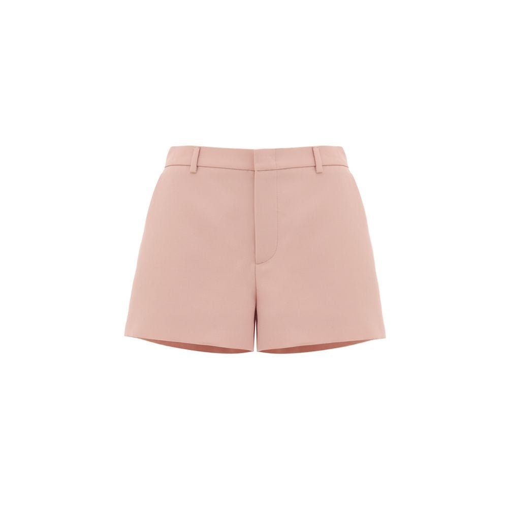 Pink Wool Shorts - TIZZIL