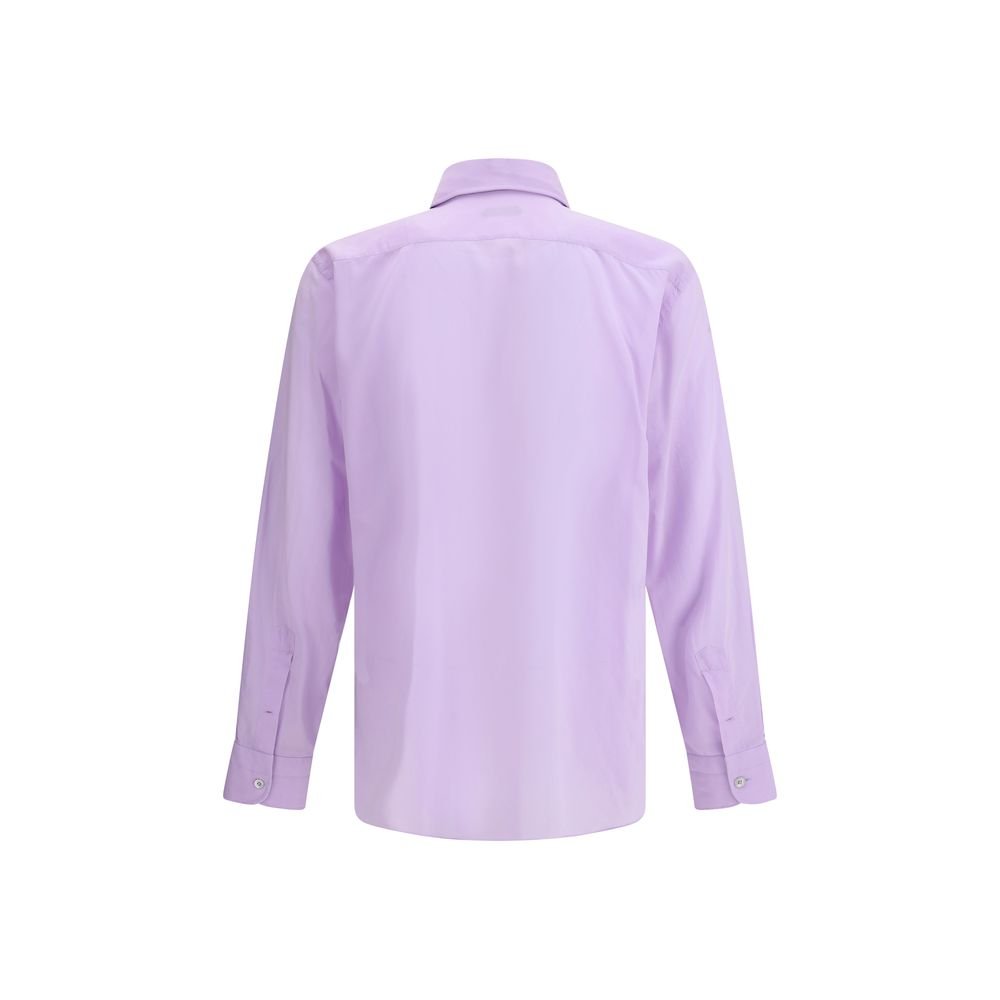 Purple Cotton Dress Shirt - TIZZIL