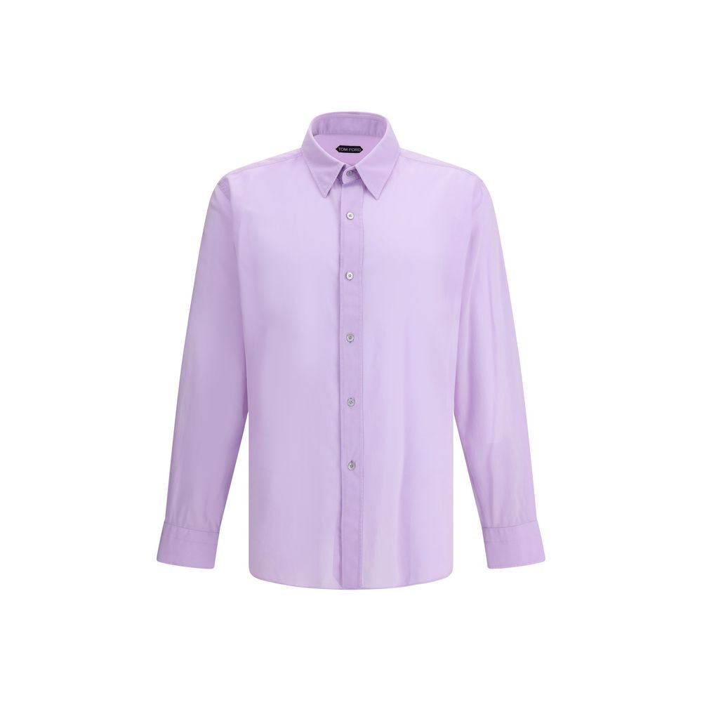Purple Cotton Dress Shirt - TIZZIL