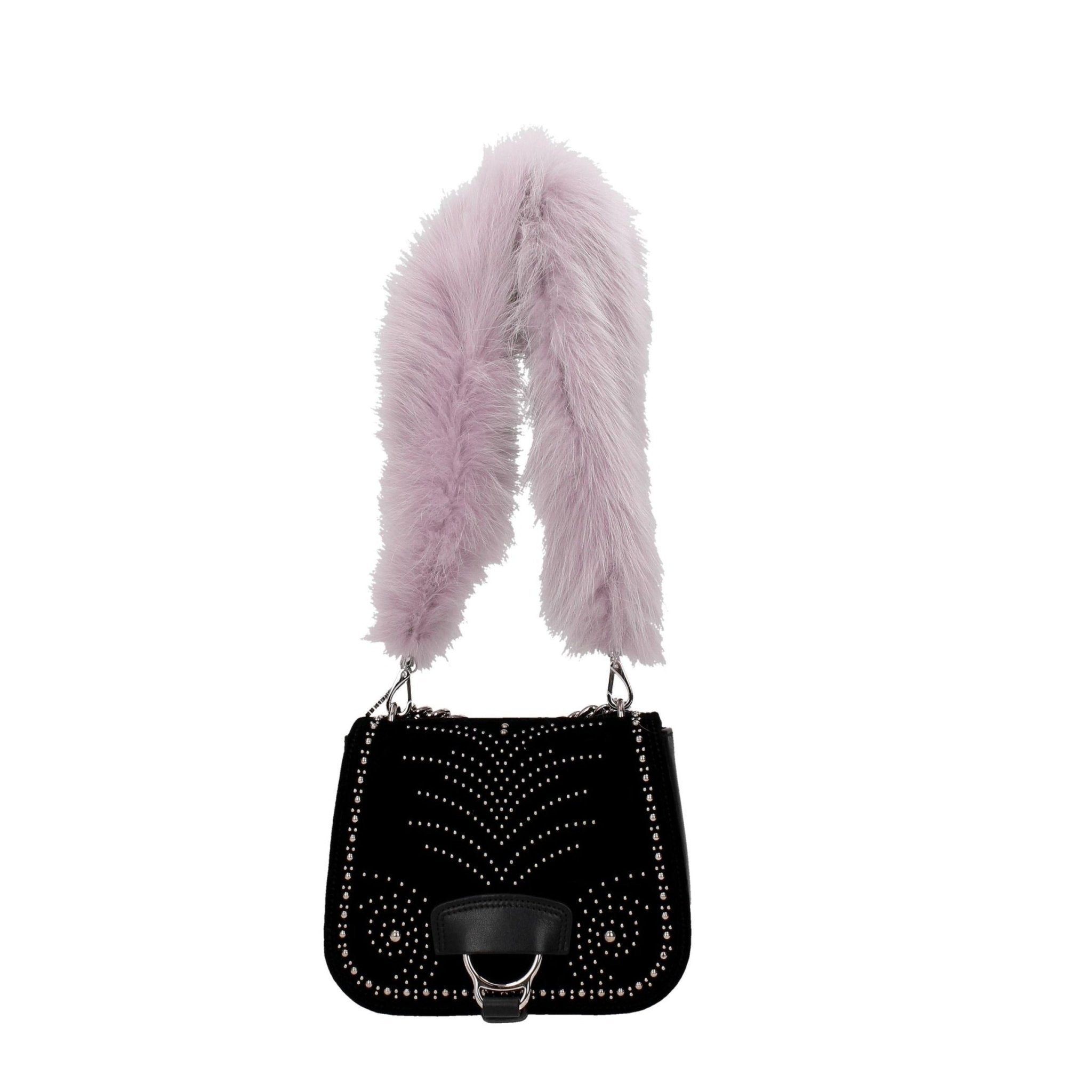 Purple Fur Shoulder Bag - TIZZIL
