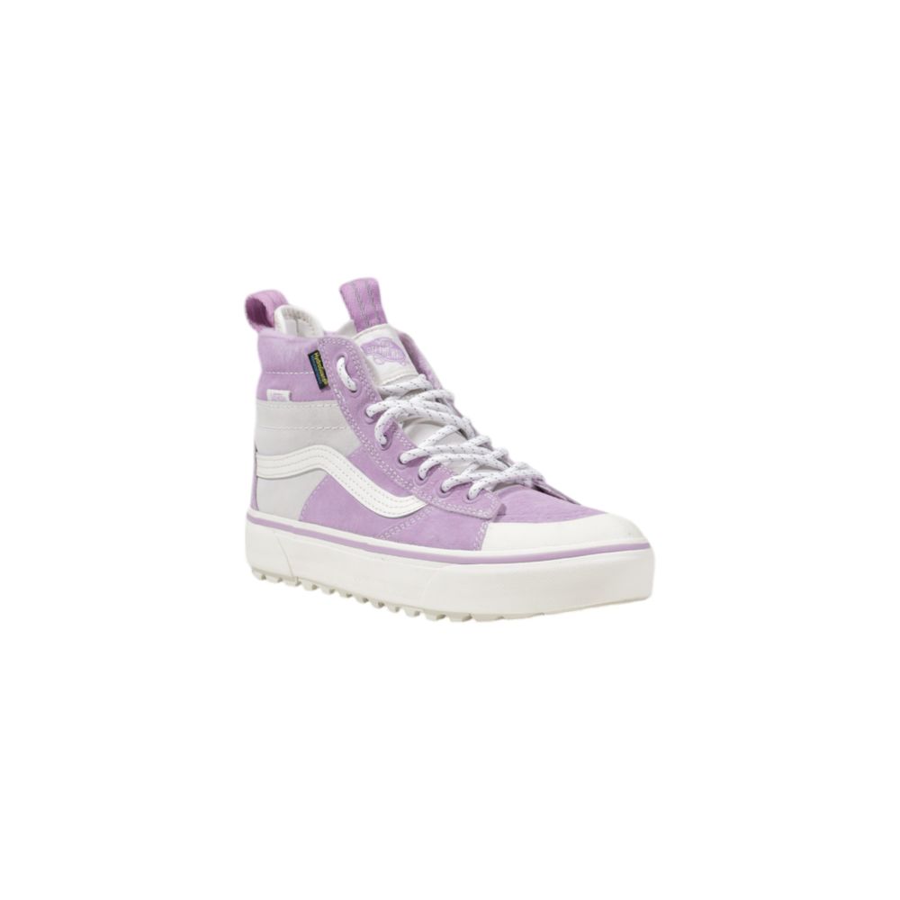 Purple Leather High Top Sneakers - TIZZIL