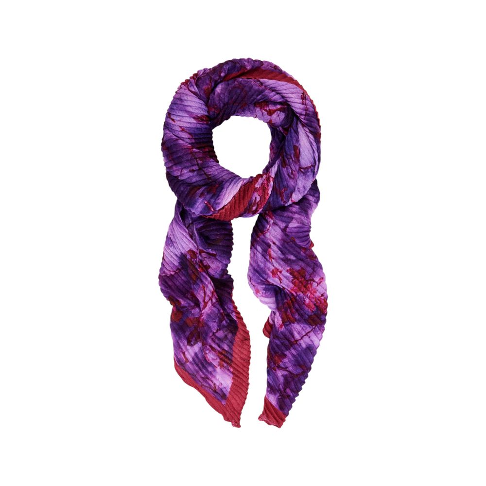Purple Polyester Foulard - TIZZIL