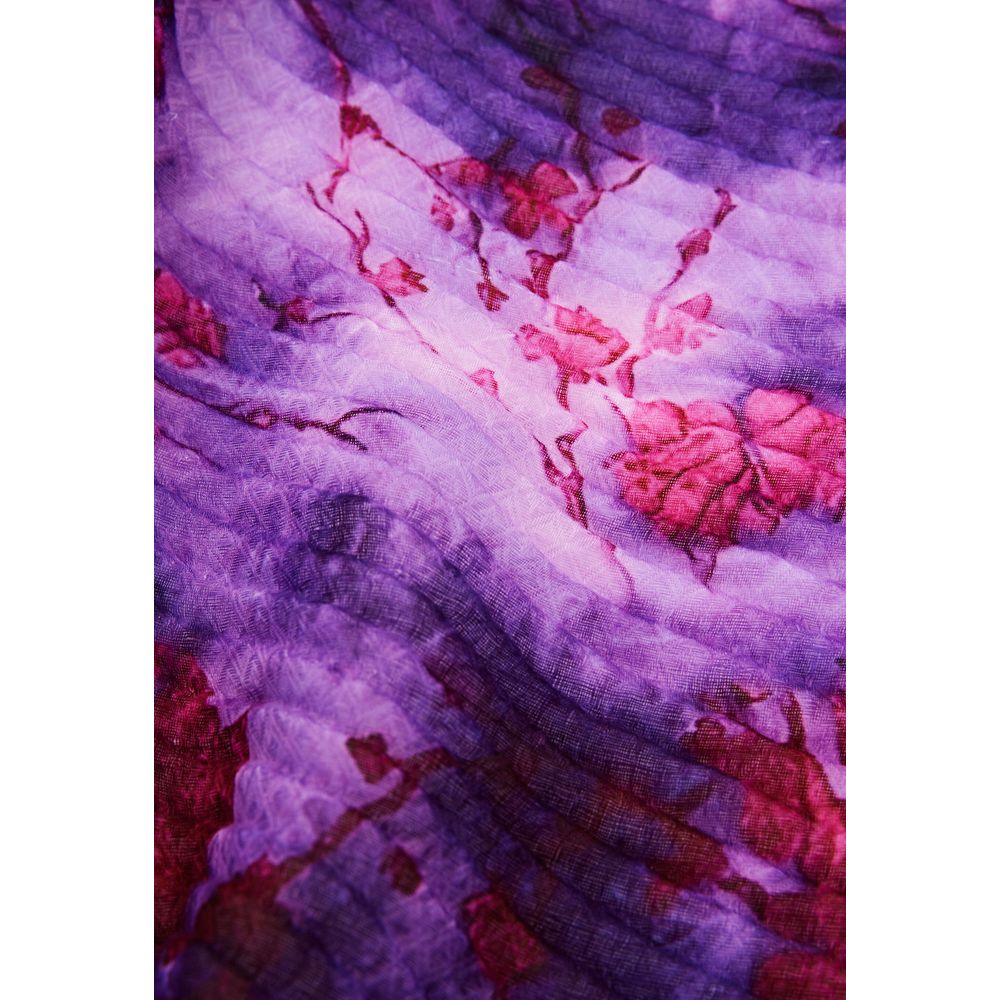 Purple Polyester Foulard - TIZZIL
