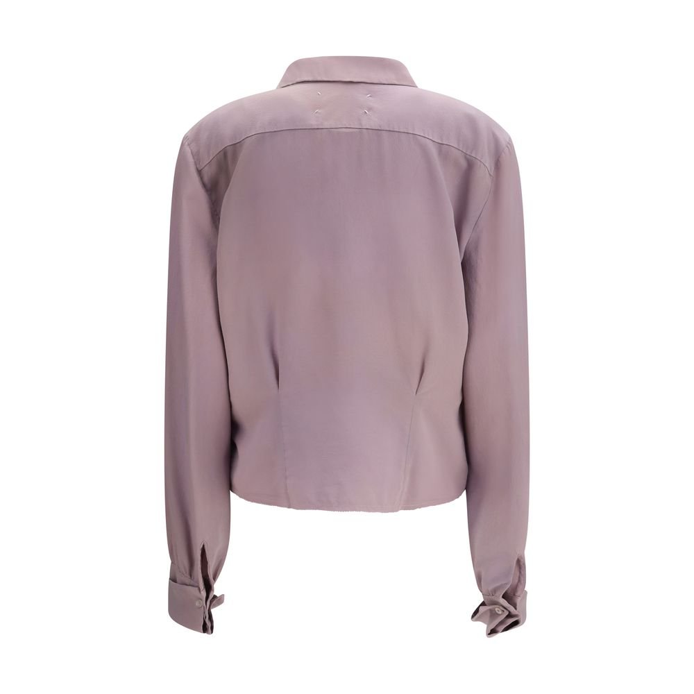 Purple Silk Dress Shirt - TIZZIL