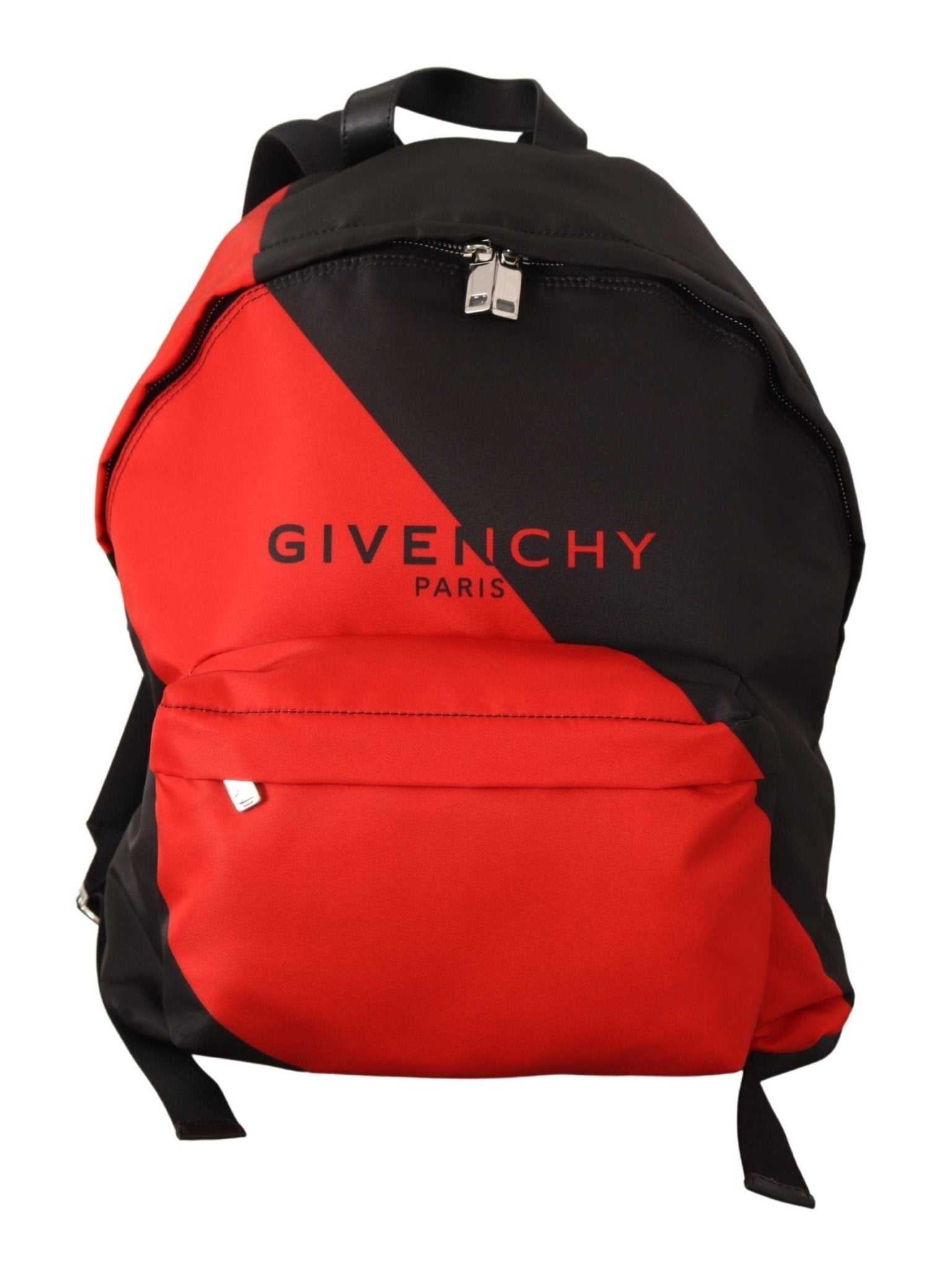 Red & Black Nylon Urban Backpack - TIZZIL