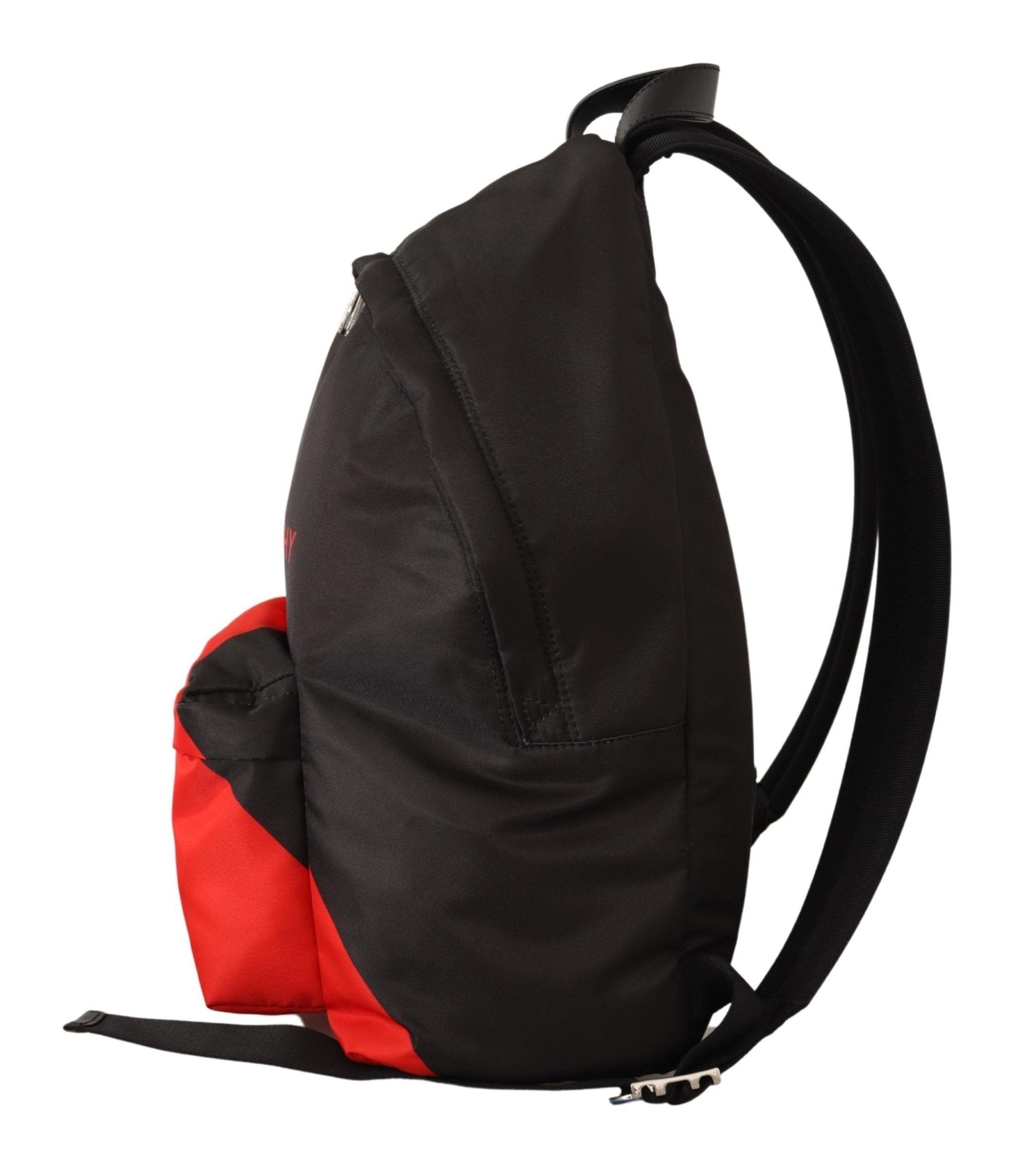 Red & Black Nylon Urban Backpack - TIZZIL