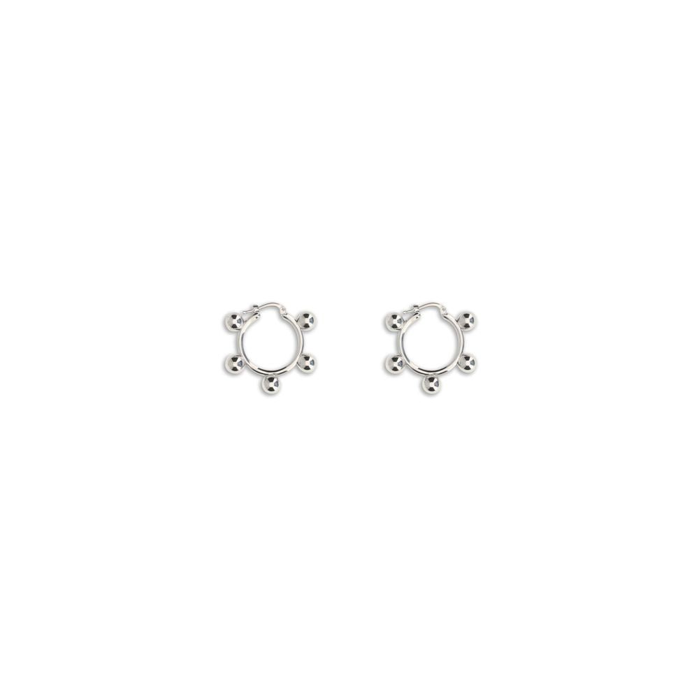 Silver Brass Earrings - TIZZIL