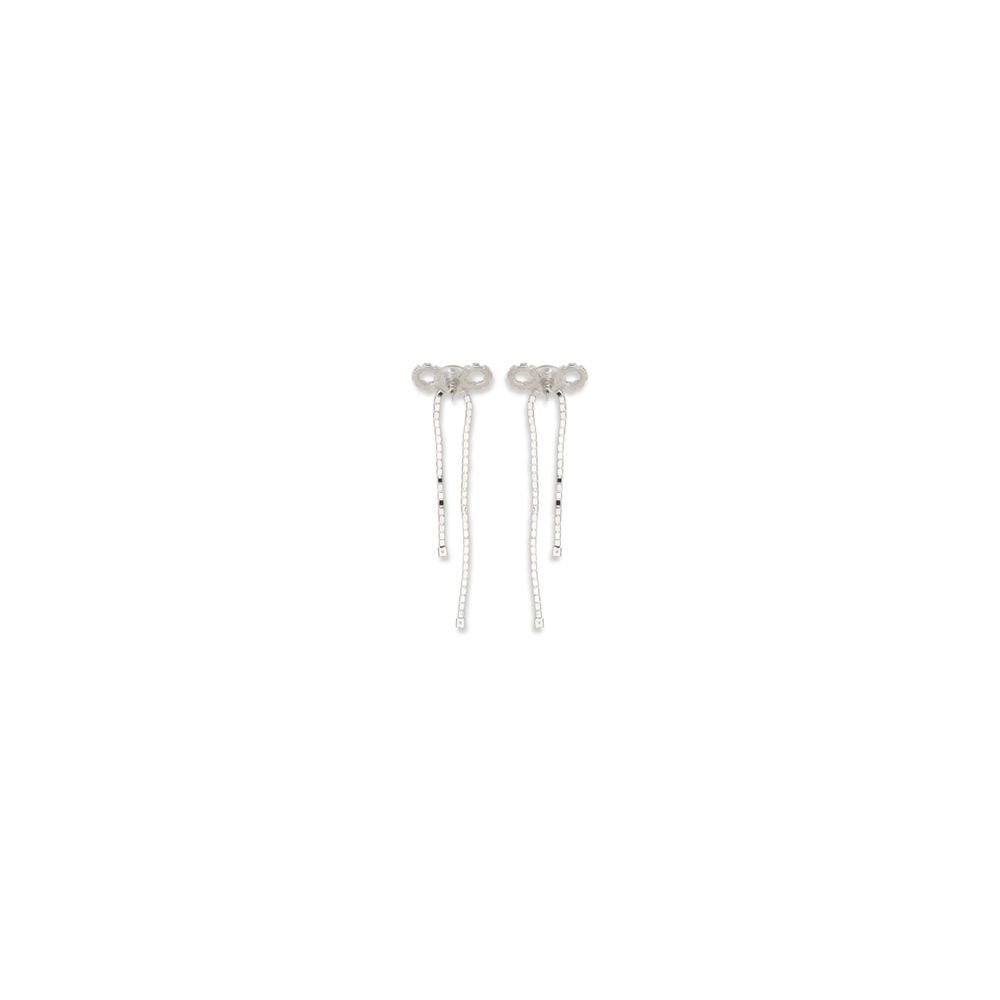 Silver Brass Earrings - TIZZIL