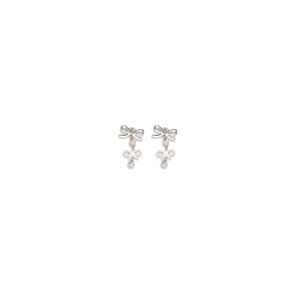 Silver Brass Earrings - TIZZIL