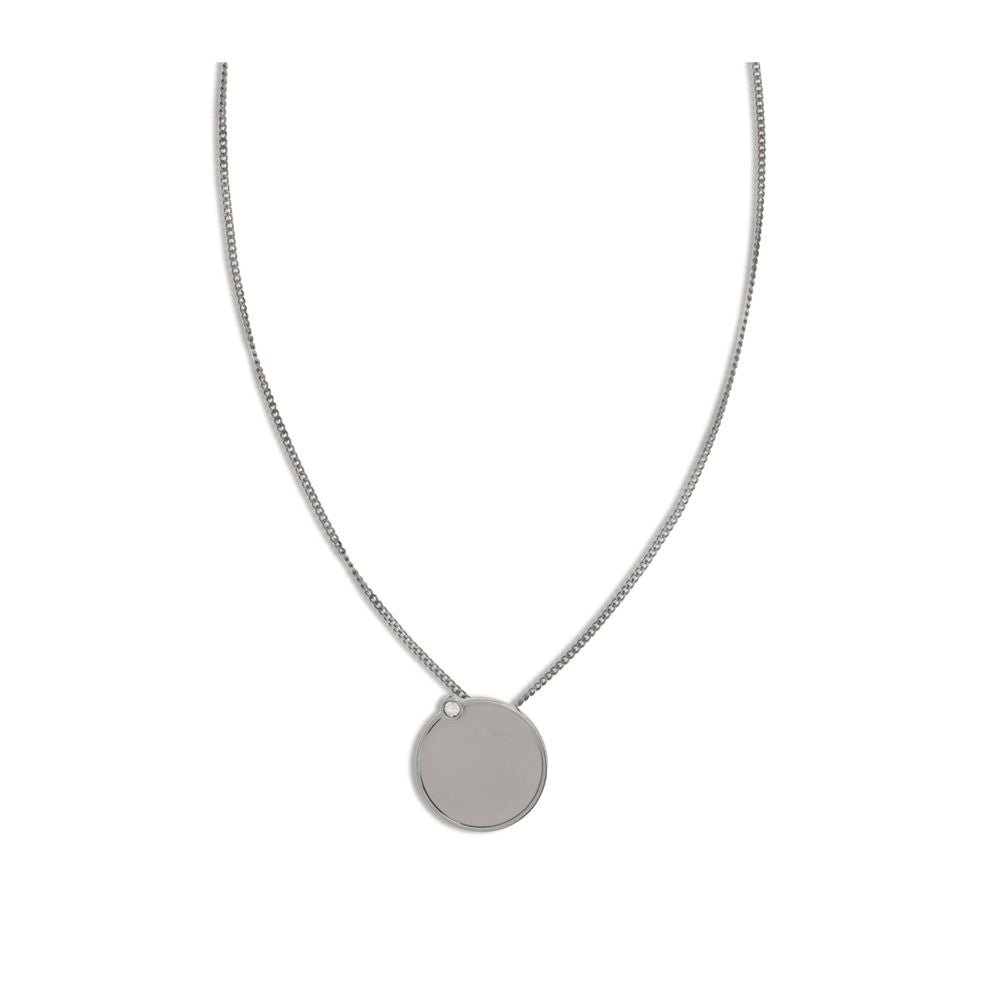 Silver Brass Necklace - TIZZIL