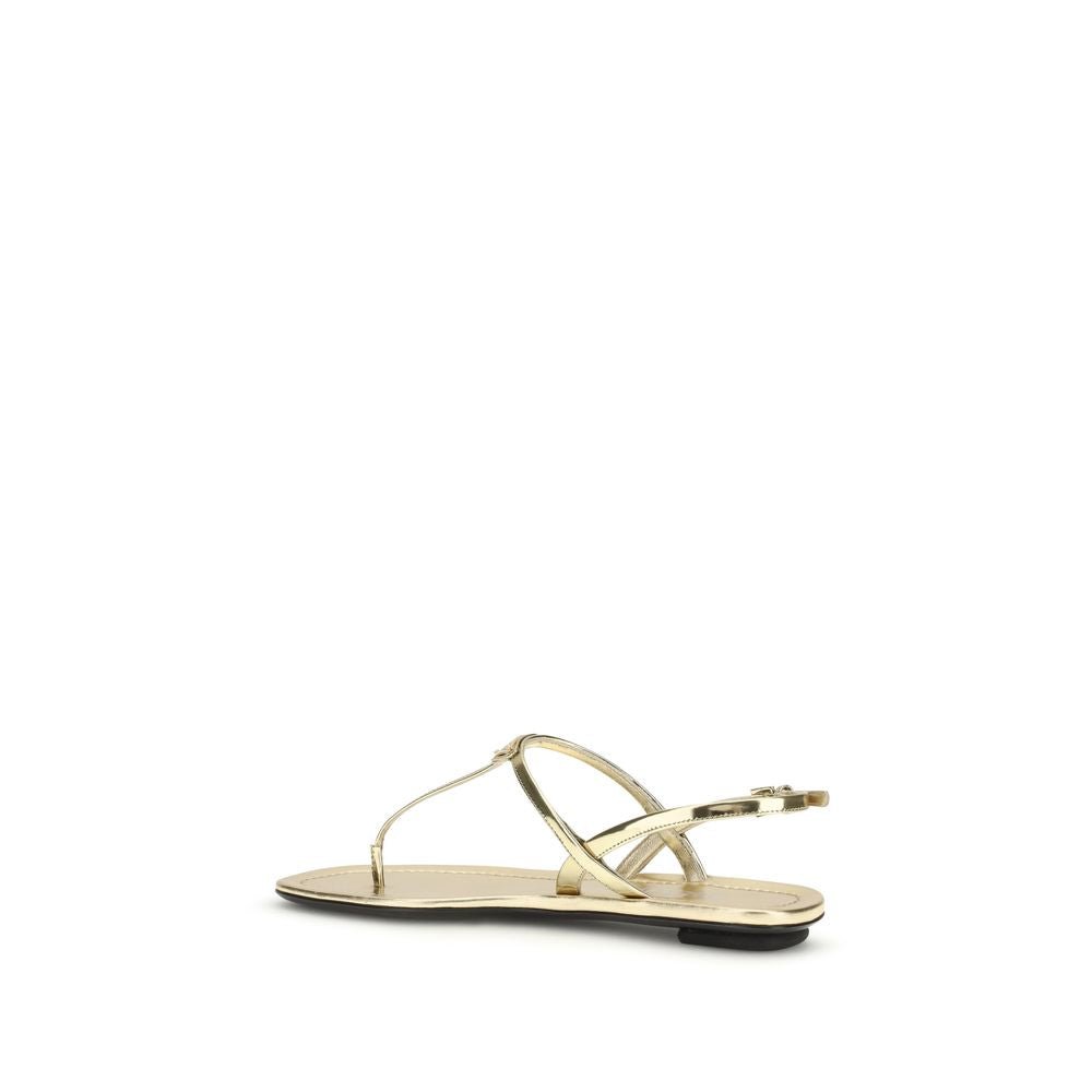 Silver Calf Leather Bos Taurus Flat Sandals - TIZZIL