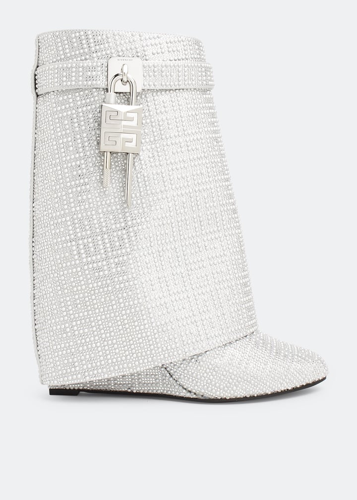 Silver Fibres Ankle Boots - TIZZIL