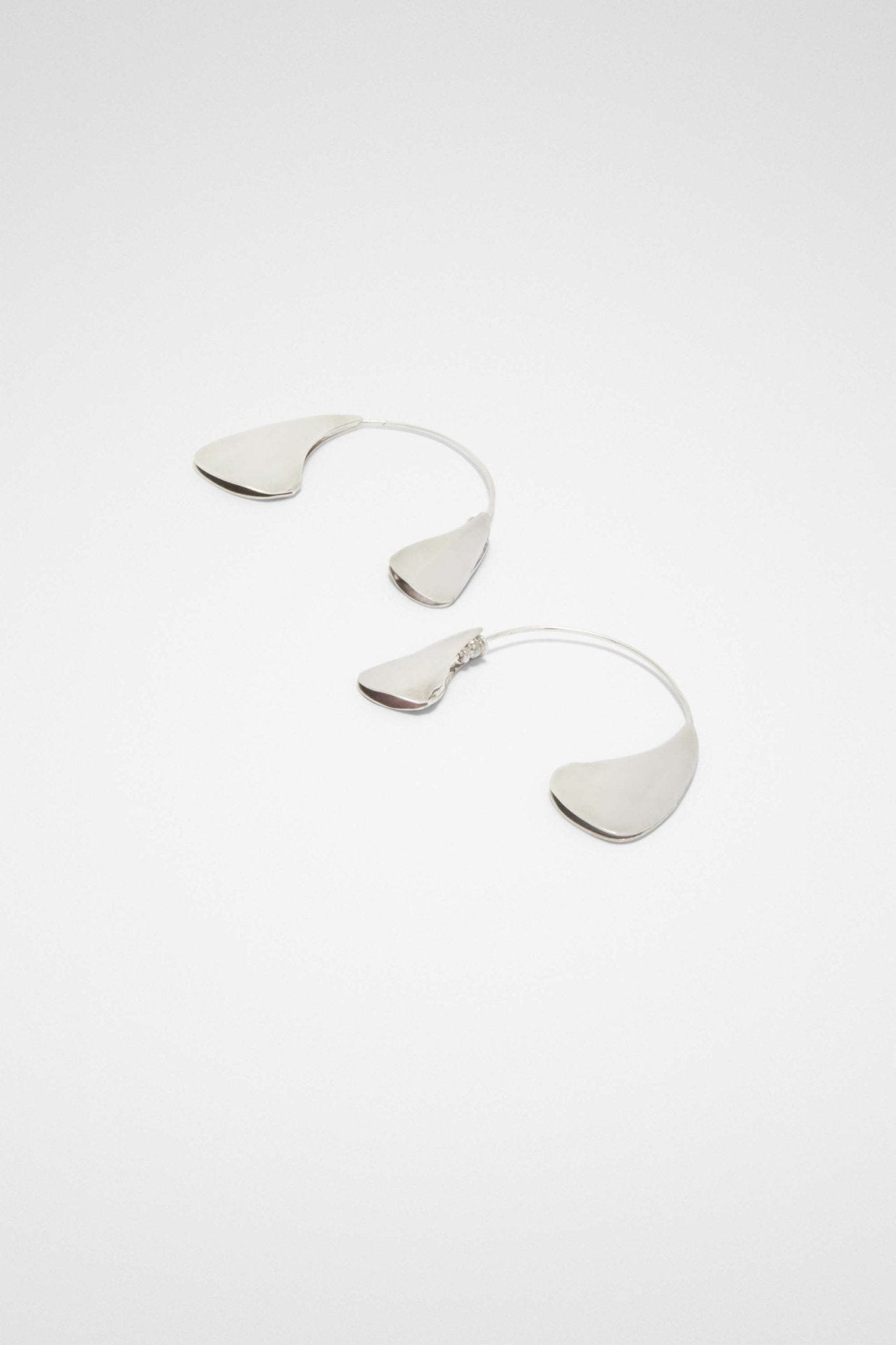 Silver Fibres Earrings - TIZZIL