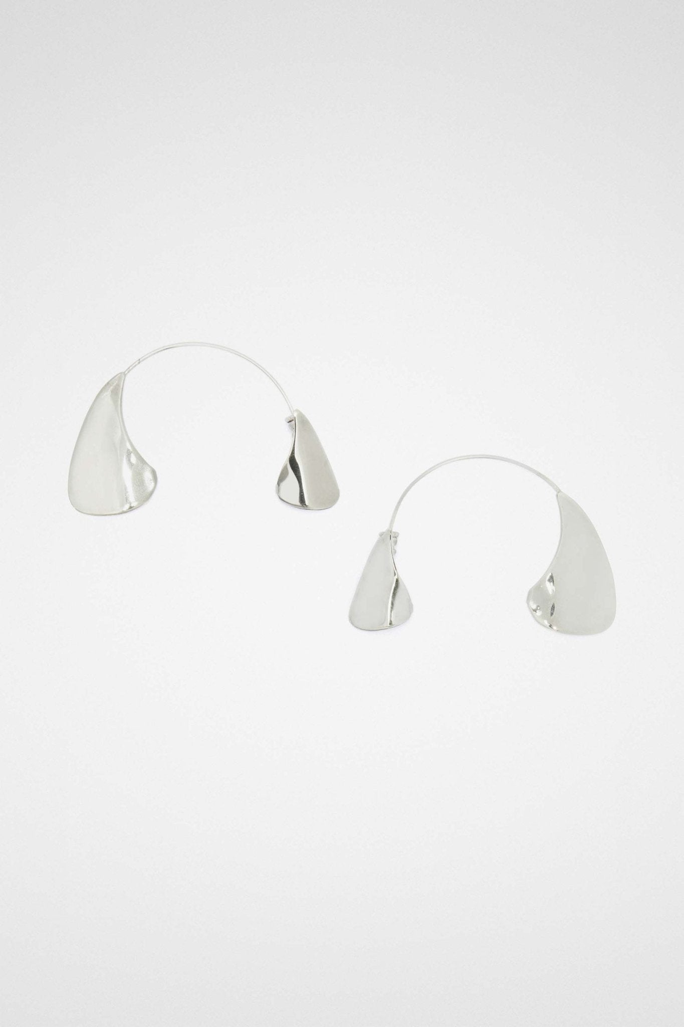 Silver Fibres Earrings - TIZZIL