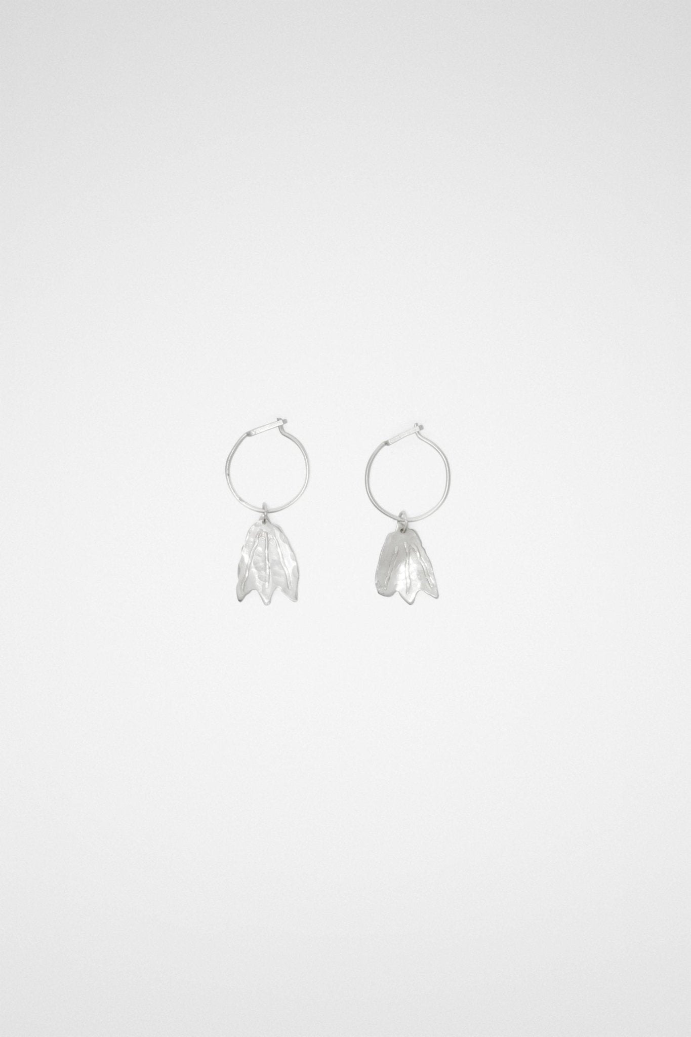 Silver Fibres Earrings - TIZZIL