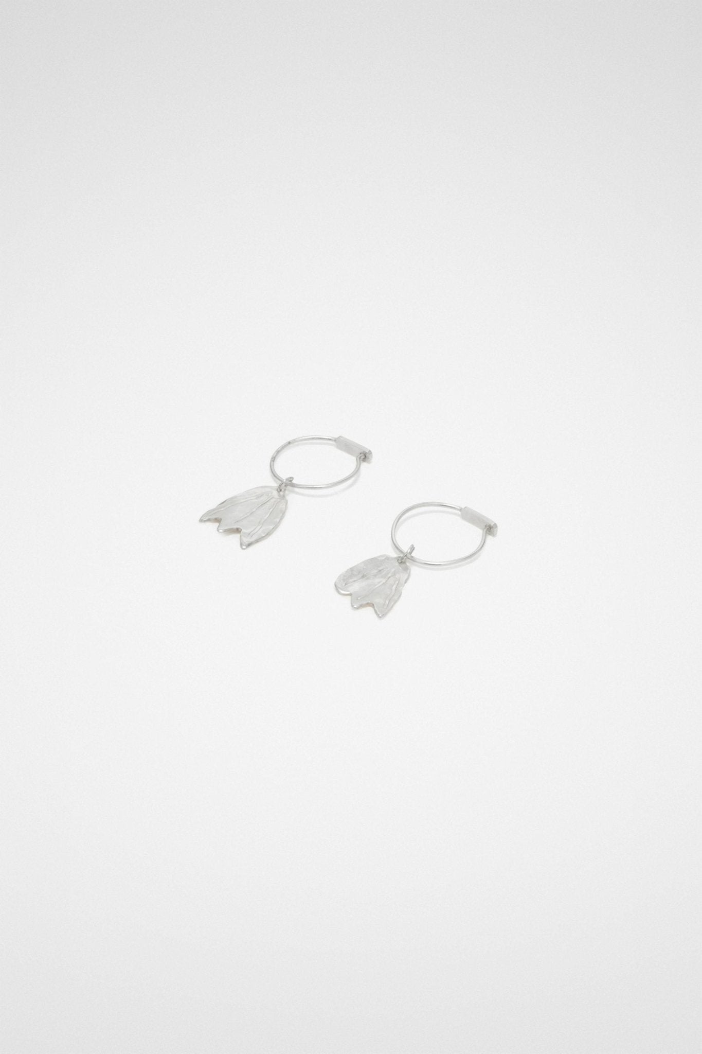 Silver Fibres Earrings - TIZZIL