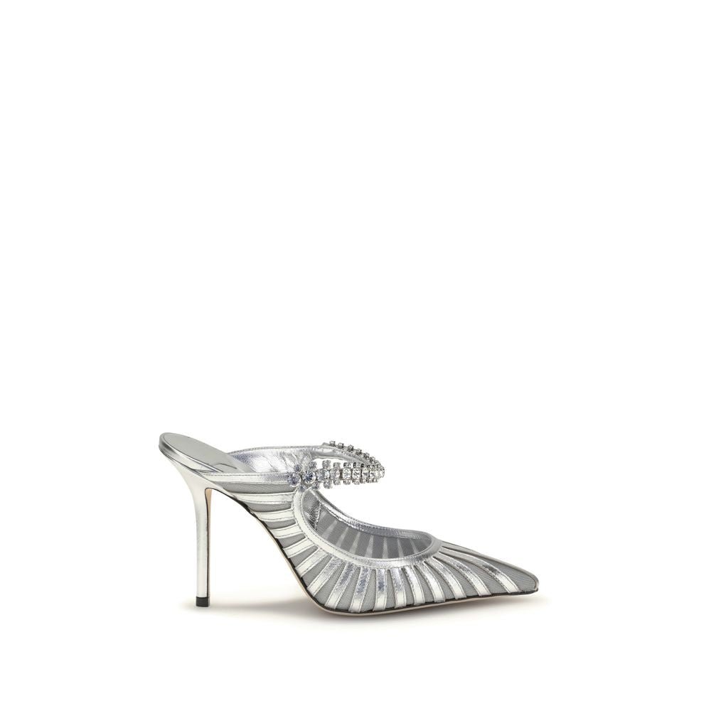 Silver Leather High Heel Pumps - TIZZIL