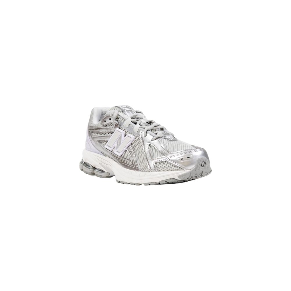 Silver Synthetic Athletic Sneakers - TIZZIL