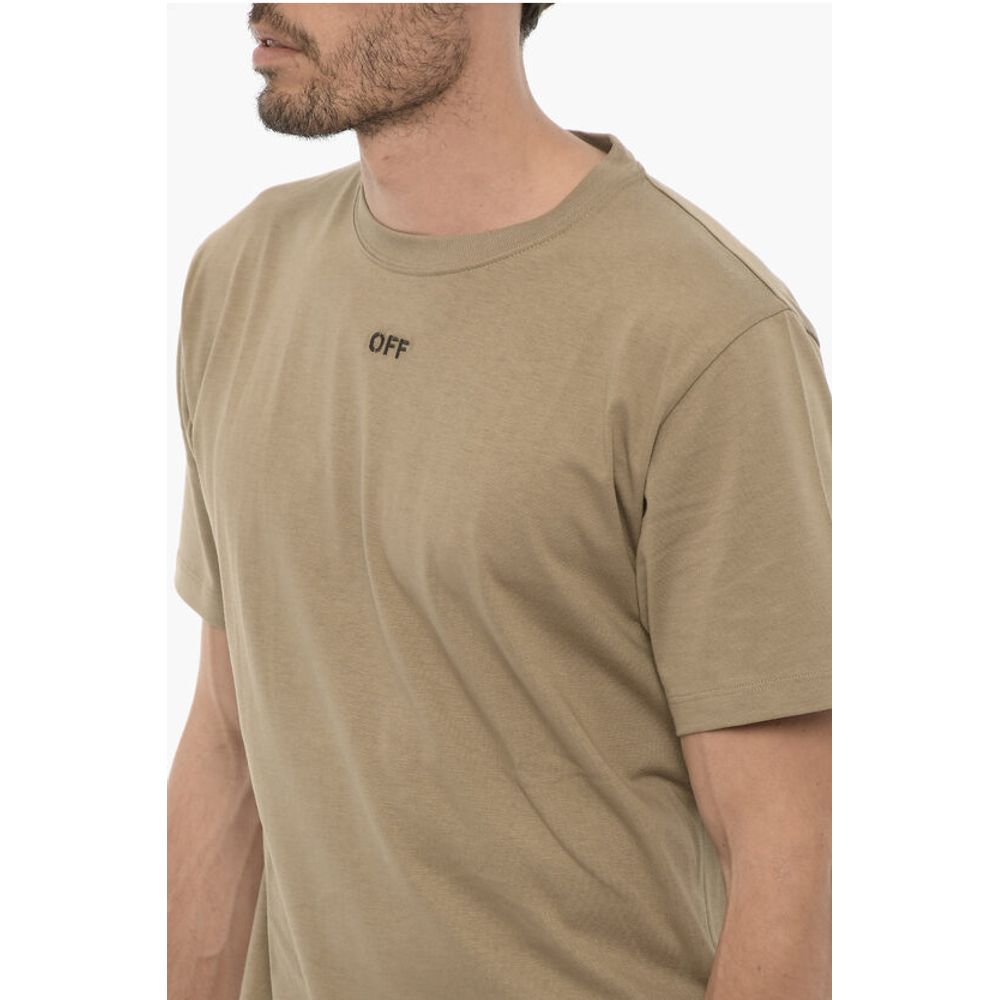 Slim Fit Crew - neck T-Shirt with Embroidered Logo - TIZZIL