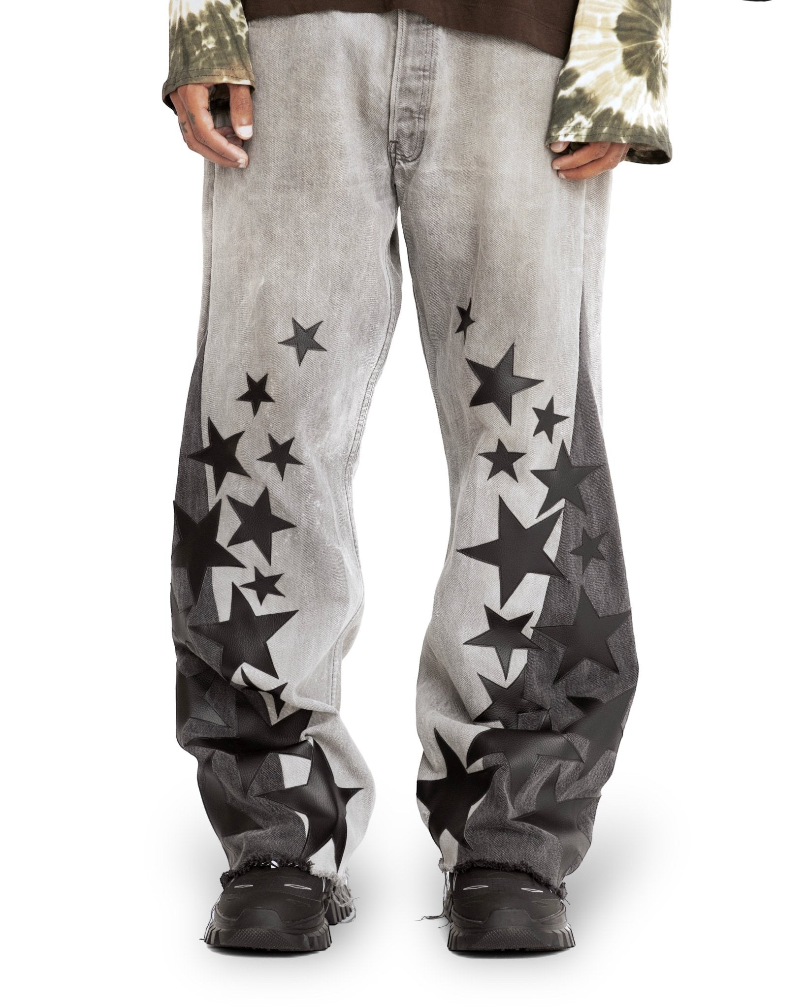 STAR SHOWER DENIM PANTS - TIZZIL