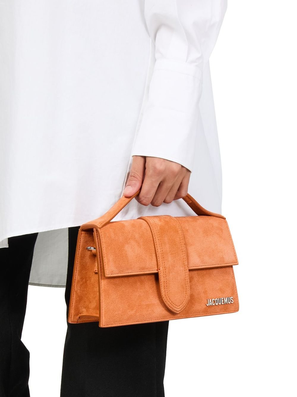 Terracotta Leather Le Grand Bambino Handbag - TIZZIL